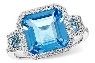 F217-34595: LDS RG 4.40 TW BLUE TOPAZ 4.60 TGW