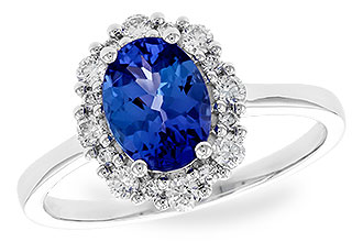 H300-95532: LDS RG 1.02 TANZANITE 1.30 TGW (8x6 OVAL)