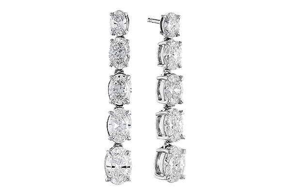 L300-97295: EARRINGS 1.90 TW OVAL DIAMONDS