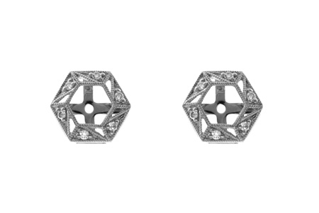 M027-35468: EARRING JACKETS .08 TW (FOR 0.50-1.00 CT TW STUDS)