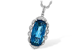 M217-28186: NECK 6.70 LONDON BLUE TOPAZ 6.81 TGW