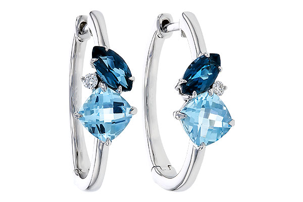 M301-85459: EARRINGS 1.82 TW BLUE TOPAZ 1.86 TGW